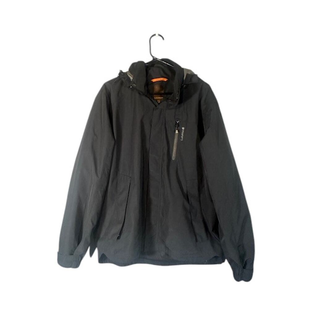 Lafuma Men’s Black Hooded Lined Full-Zip Ski Jacket Coat Size Medium